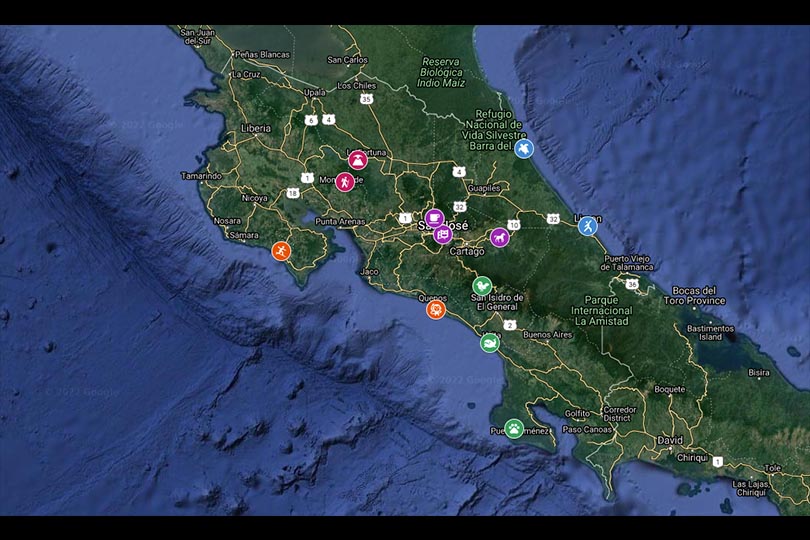 Pura Vida Week: Explore Costa Rica on an interactive map | TTG
