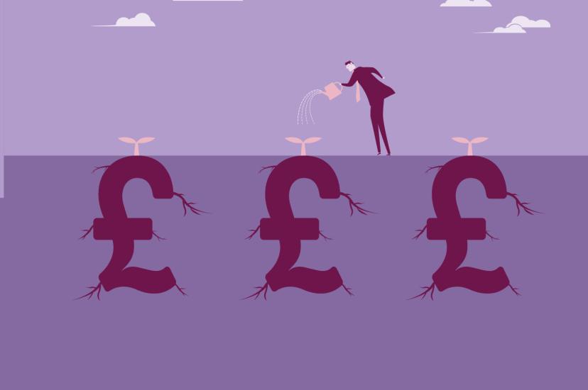 Growing money concept