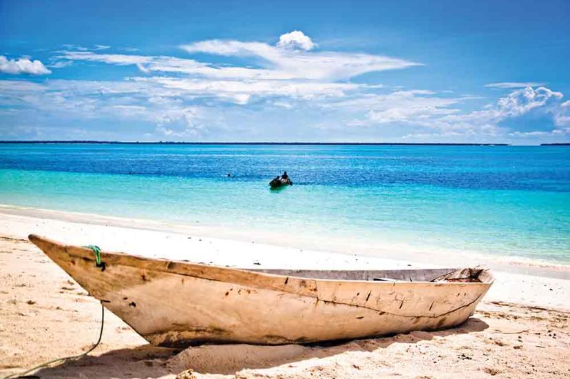 Boat On The Beach Mozambique