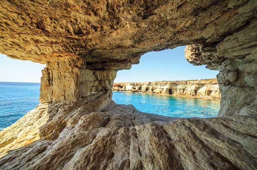 Coastal rock formation Cyprus