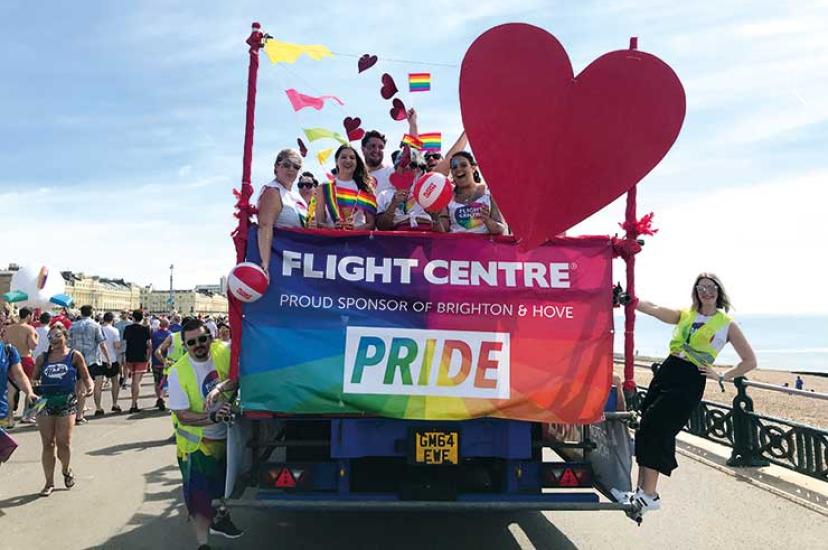 Flight Centre attend Brighton and Hove Pride