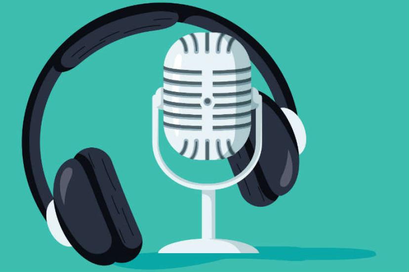 Microphone and headphones