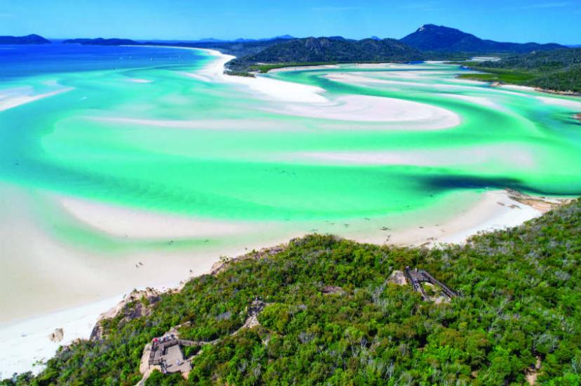 Whitehaven Beach on Whitsunday Island. Picture: Mark Fitz