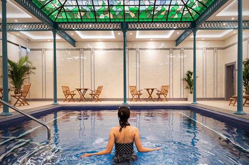 One of the pools at Buxton Crescent's spa
