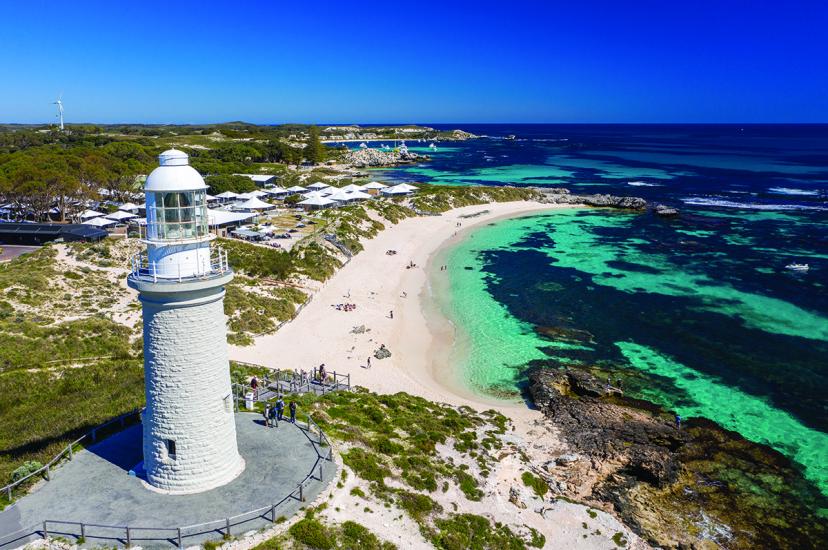 Rottnest and the Discovery glamping site (Tourism Australia) 