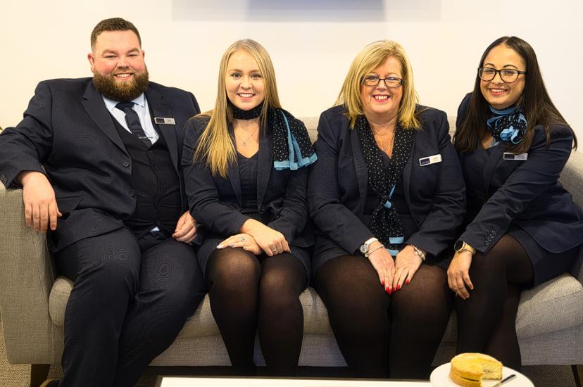 L-R: ArrangeMY Escape’s Ryan Sowney, Bethany Brandwood, Judith Clarke and Jennifer Lynch