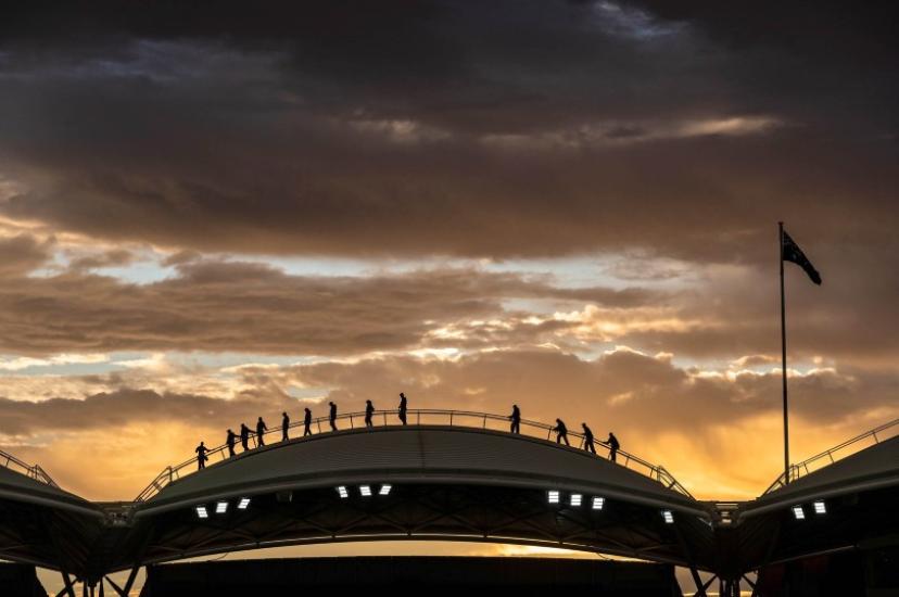 A twilight climb on the roof of the Adelaide Oval © John Montessi
