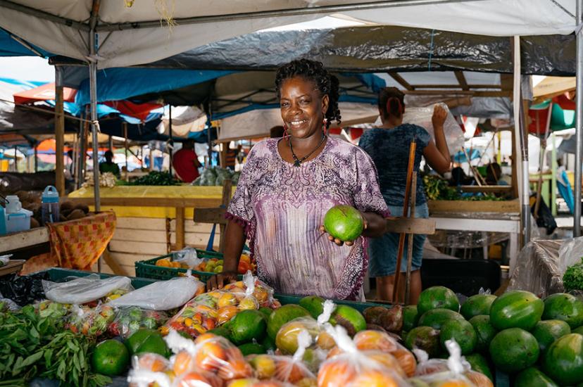Castries market