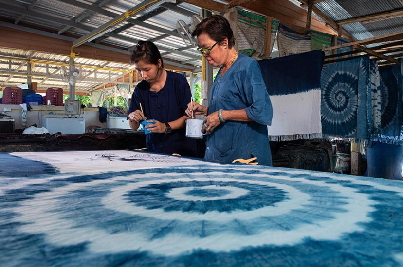Tie-dye northern Thailand
