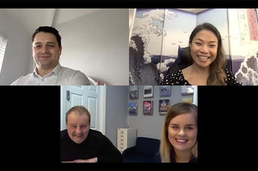 Riviera's Tom Morgan, TTG's Mary Ann Pickford and Charlotte Dallee and Andrew Earle of Andrew Earle's Holidays, Hull