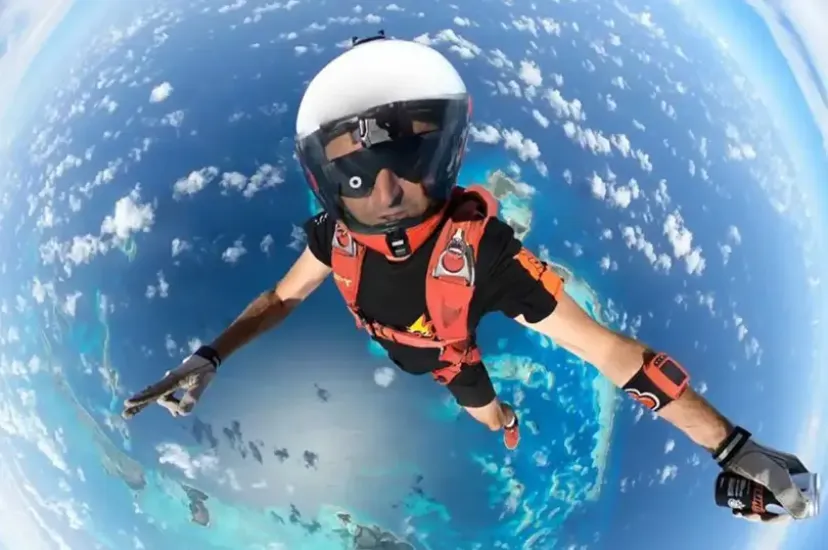 Maldives sky dive