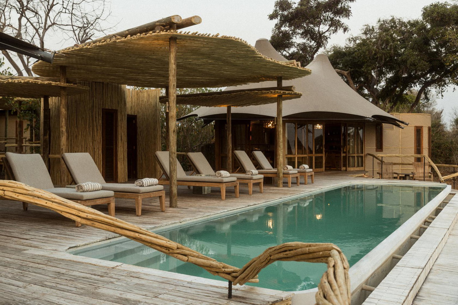 The pool in the Sanctuary at Wilderness Mombo