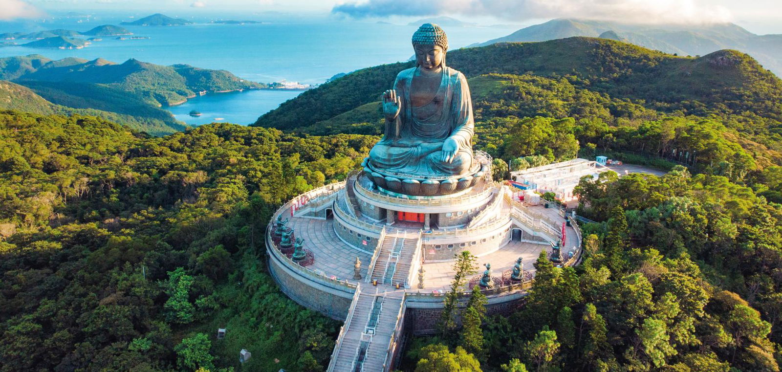 The Big Buddha on Ngong Ping, Lantau Island, Hong Kong 