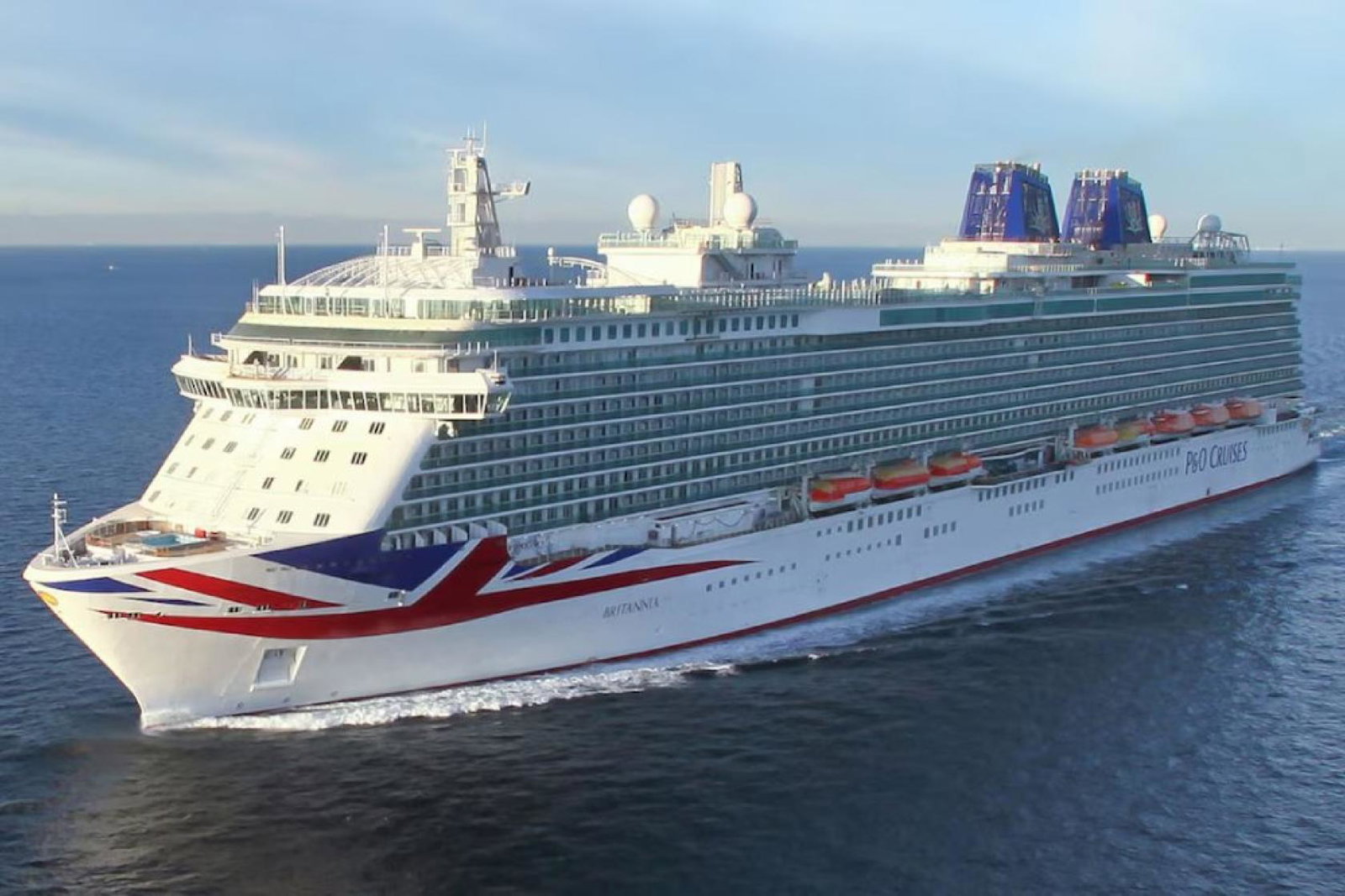 P&O Cruises ship Britannia pictured at sea