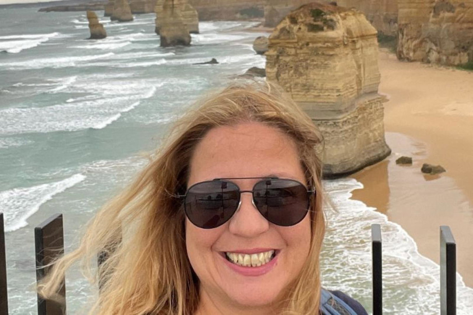 Alex Maxwell-Clarke selfie at the 12 Apostles