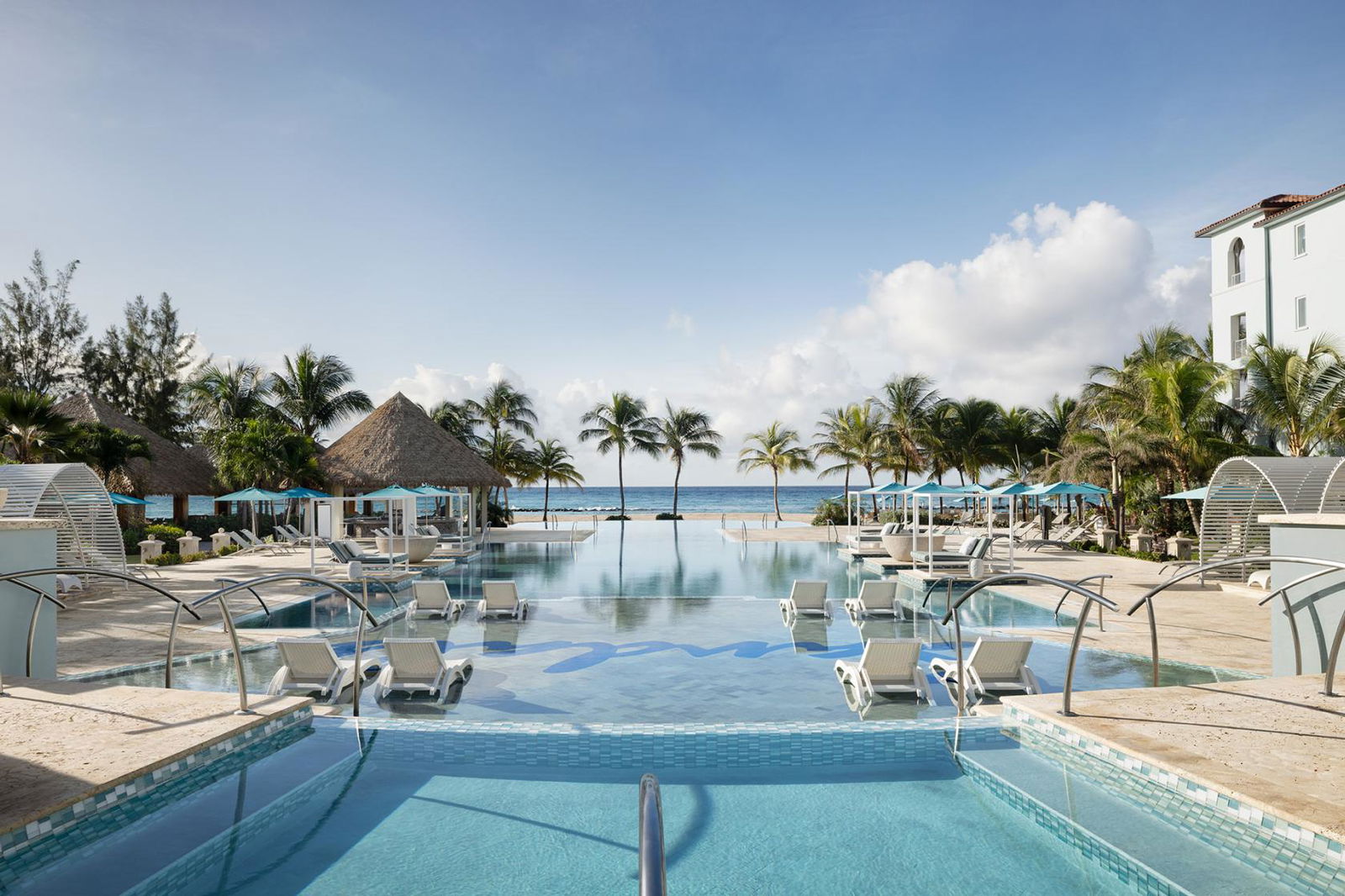 An infinity pool at Sandals Royal Barbados