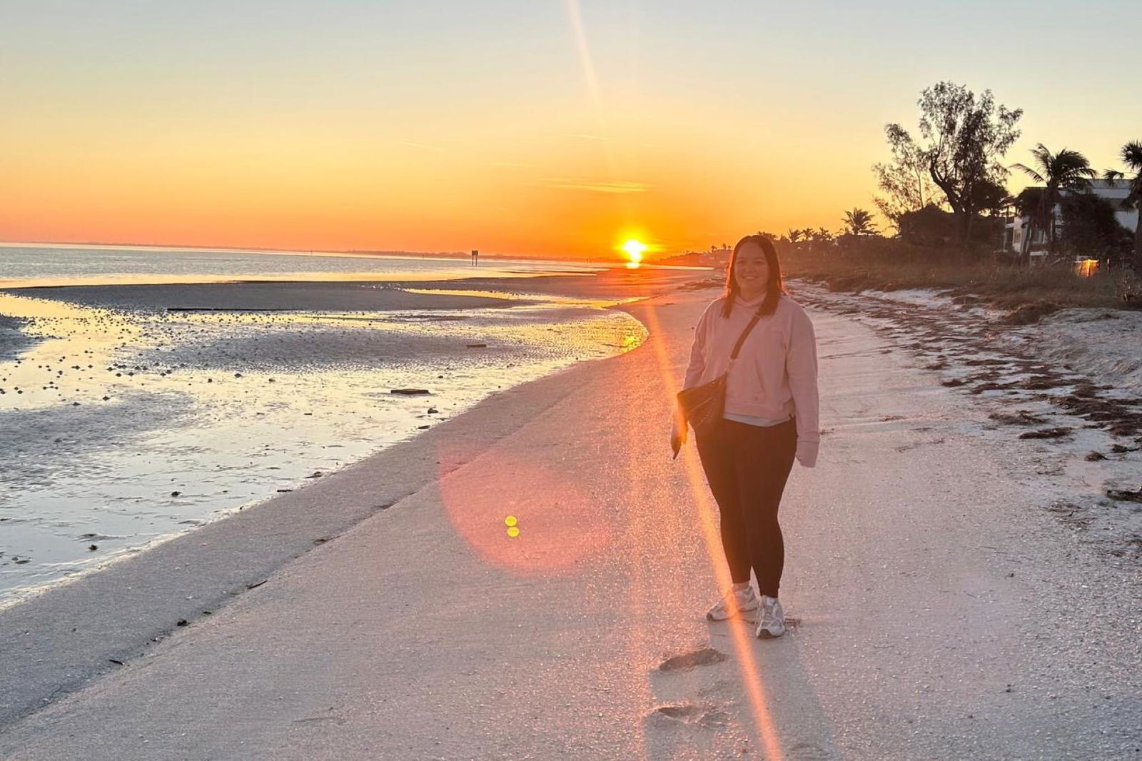 Natalie Sexton on the beach in the Bradenton Area