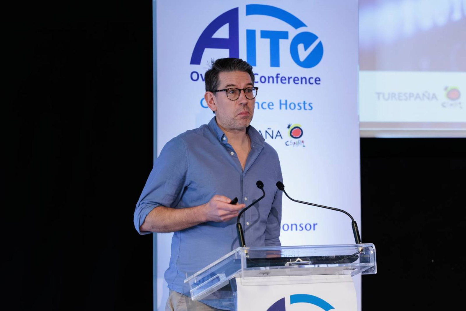 Martin Alcock speaking at the 2025 Aito conference