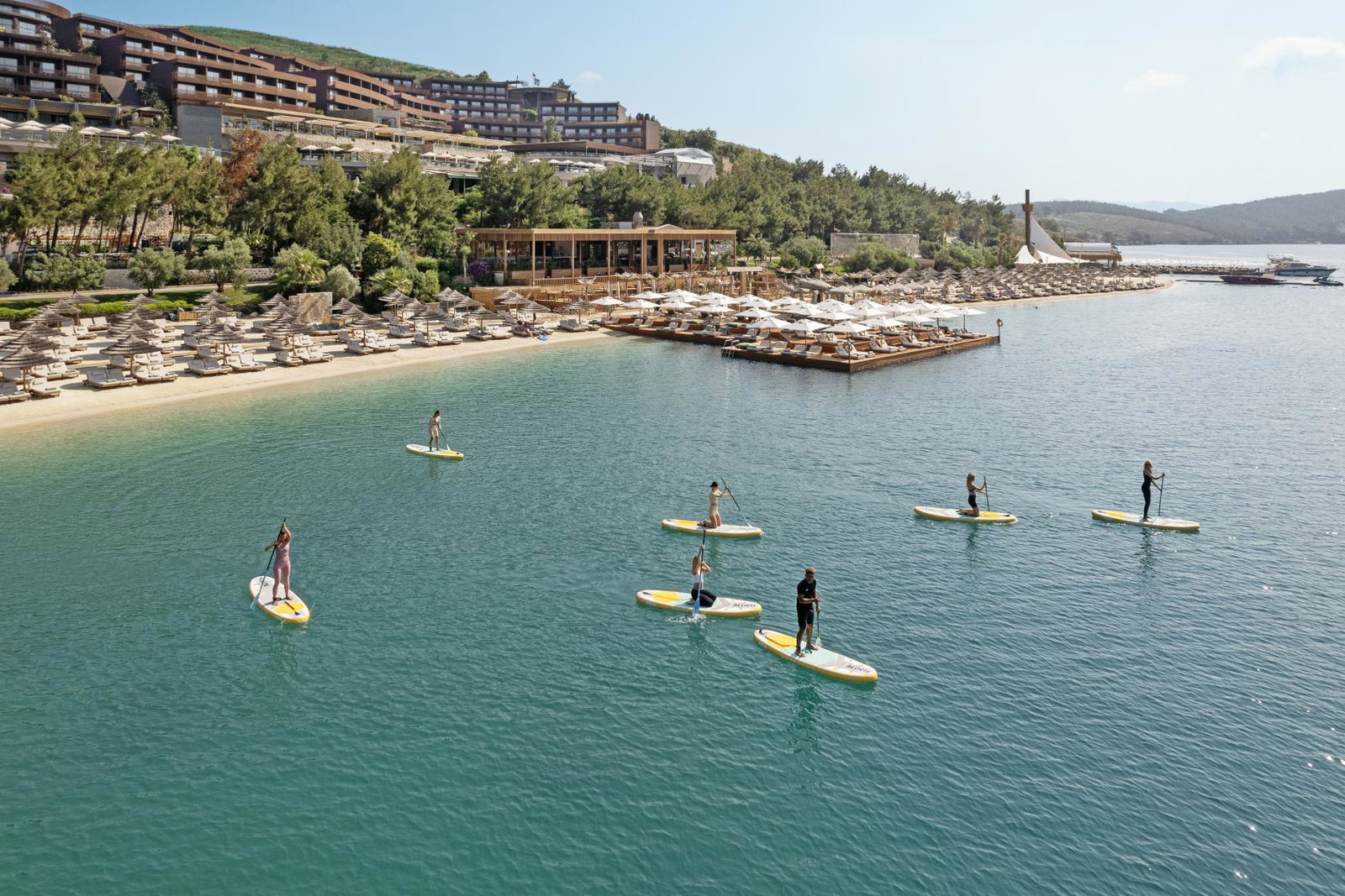 Stand-up paddleboarding at Titanic Luxury Collection Bodrum