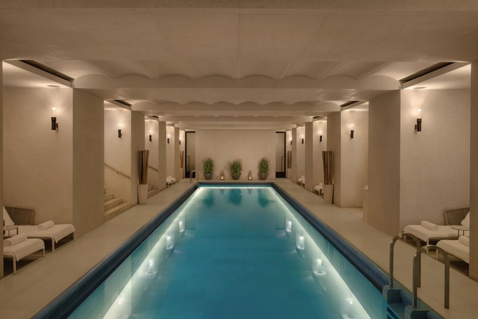 Swimming pool in spa