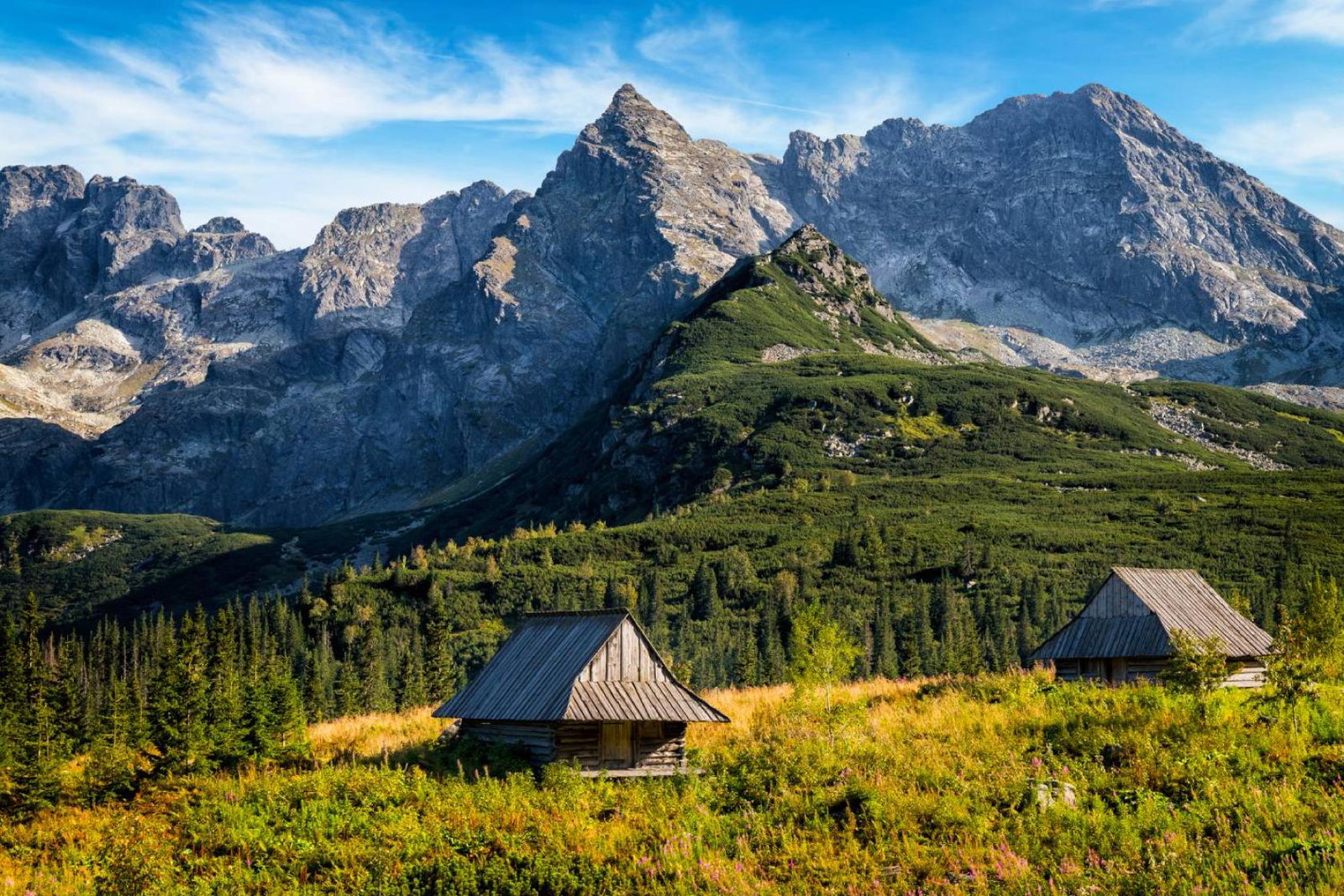 Alpine scenery in Zakopane, Poland