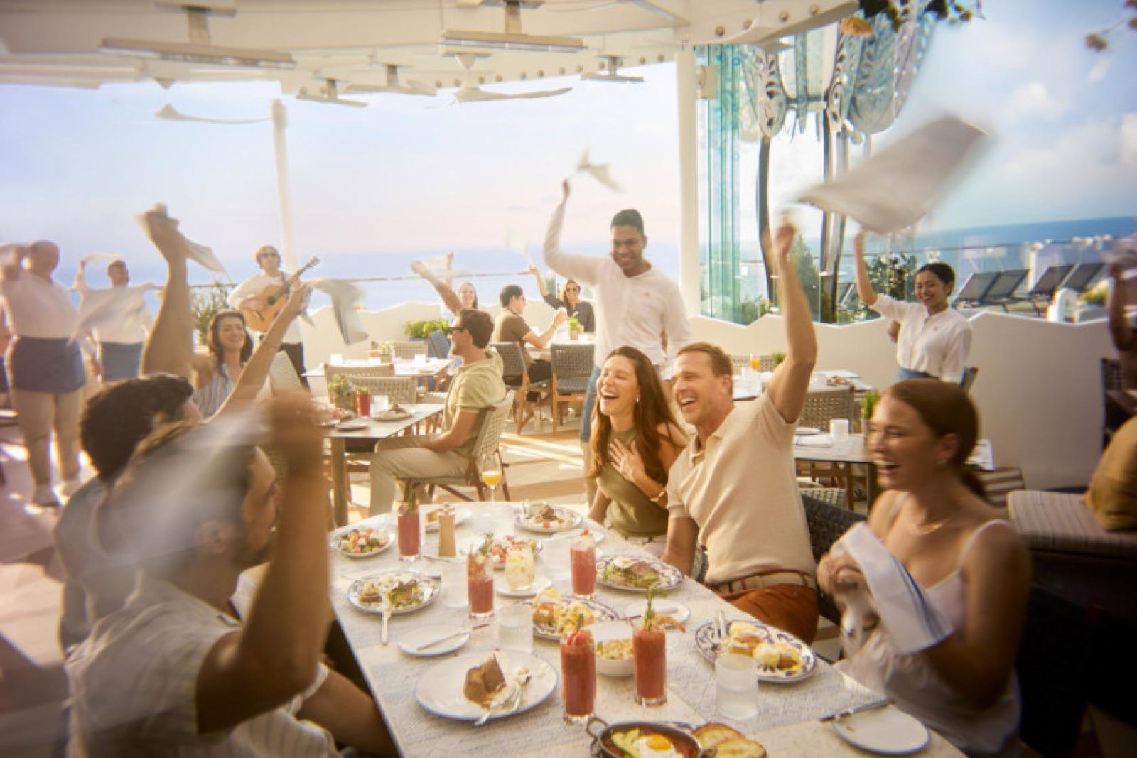Bora alfresco restaurant on Celebrity Xcel