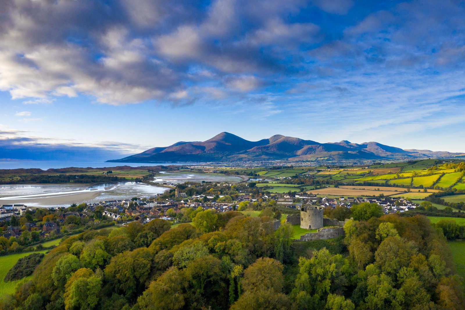 Dundrum Castle in County Down