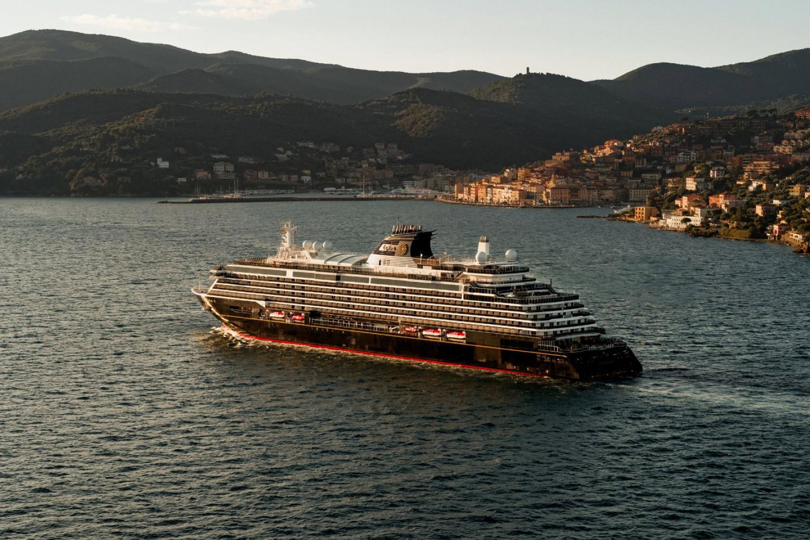 Cruise ship sailing in the Med