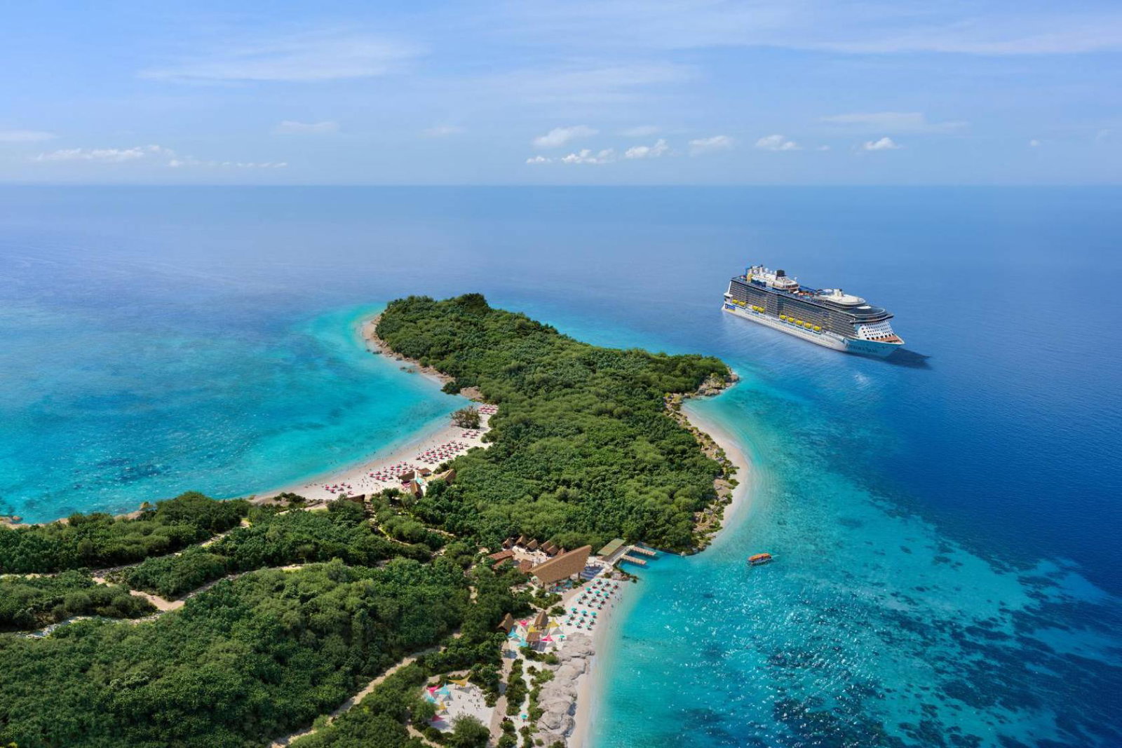 Royal Caribbean beach club in Vanuatu, South Pacific