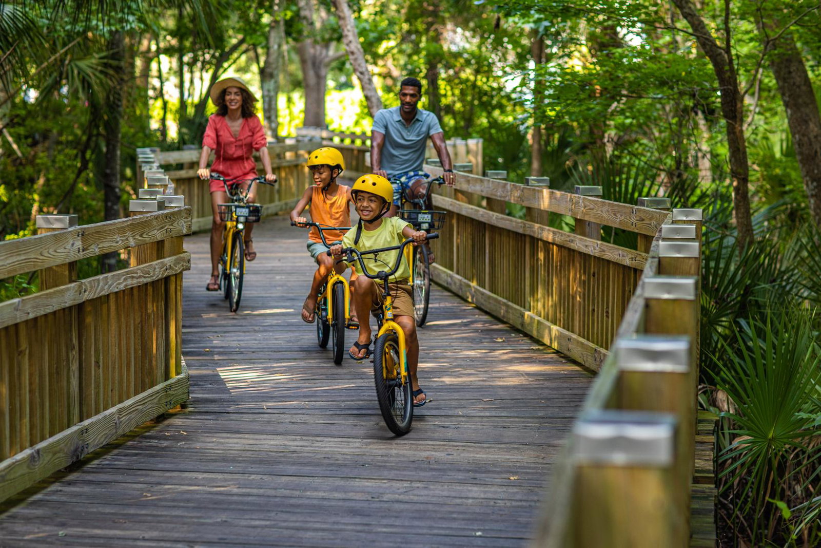 A family exploring in Florida