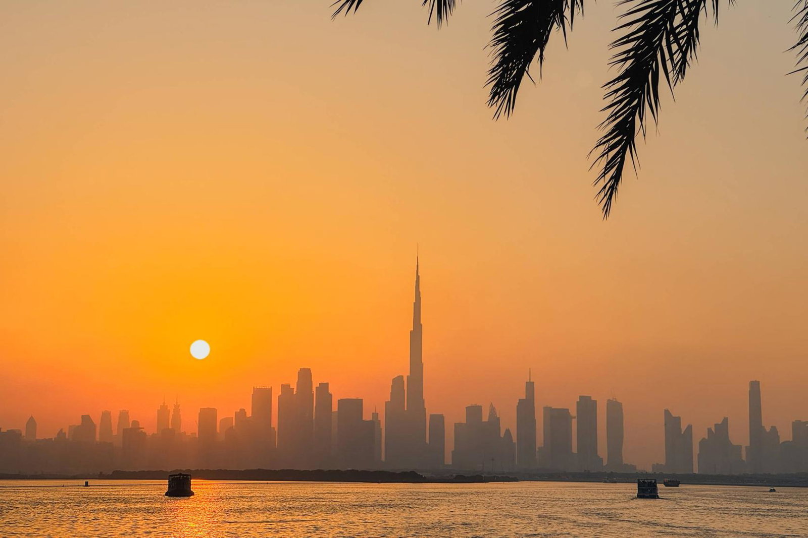 Sunset over Dubai