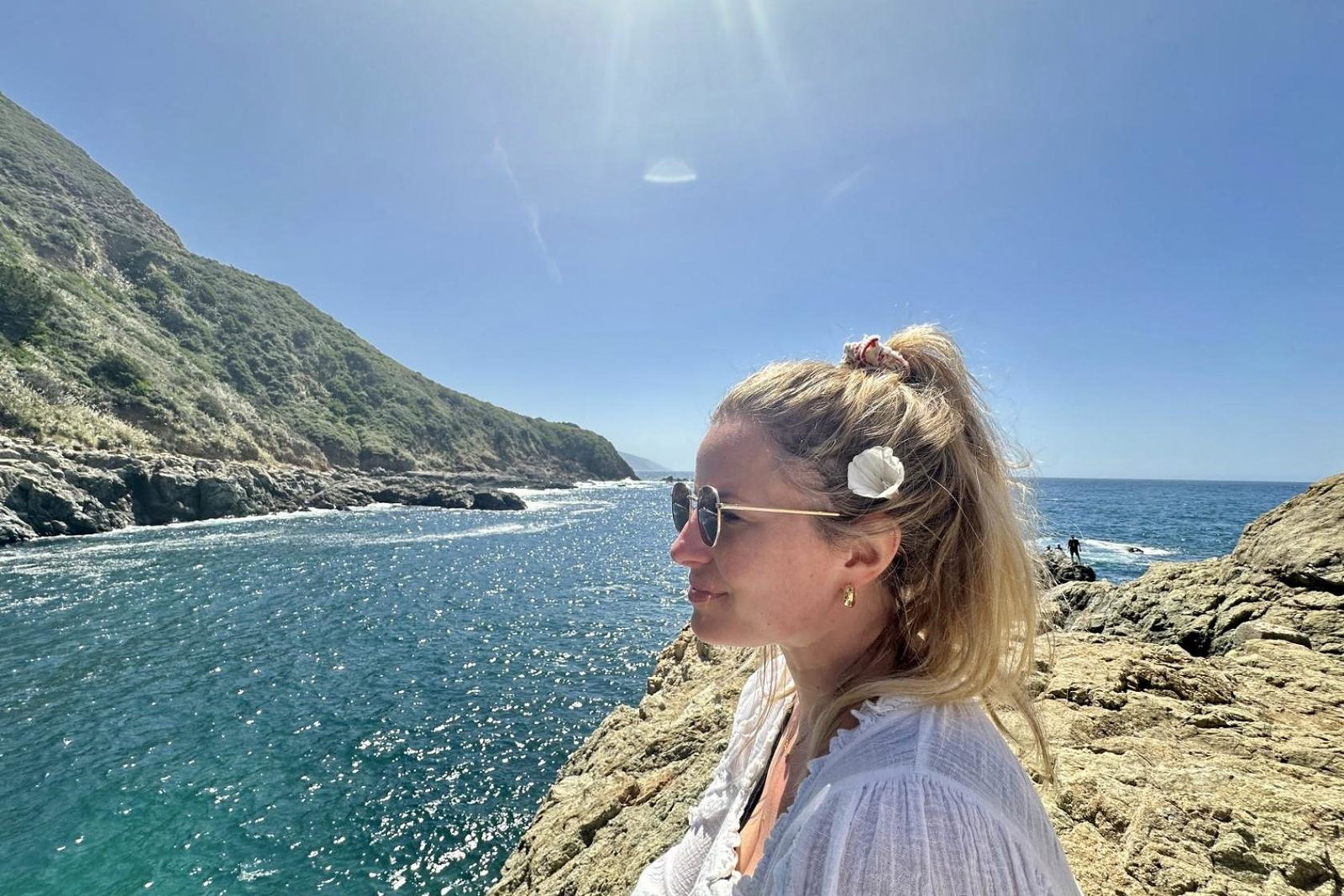 Jennifer Morris at Partington Cove, Monterey County