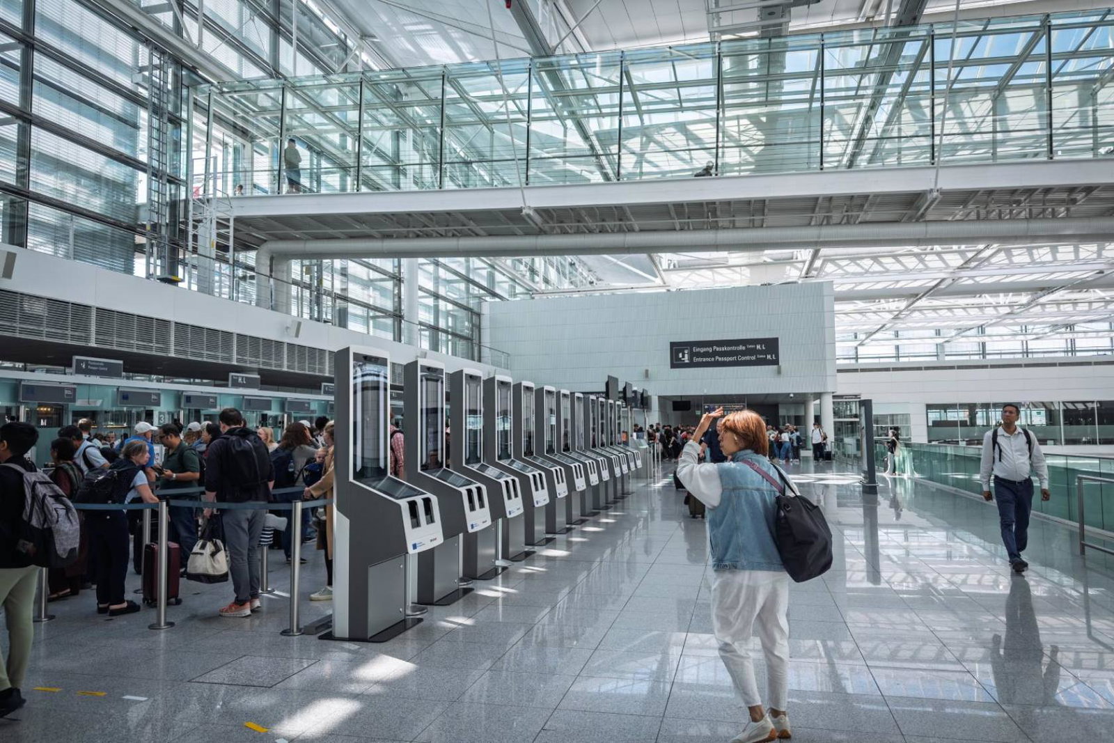 Entry-exit system in Munich Airport