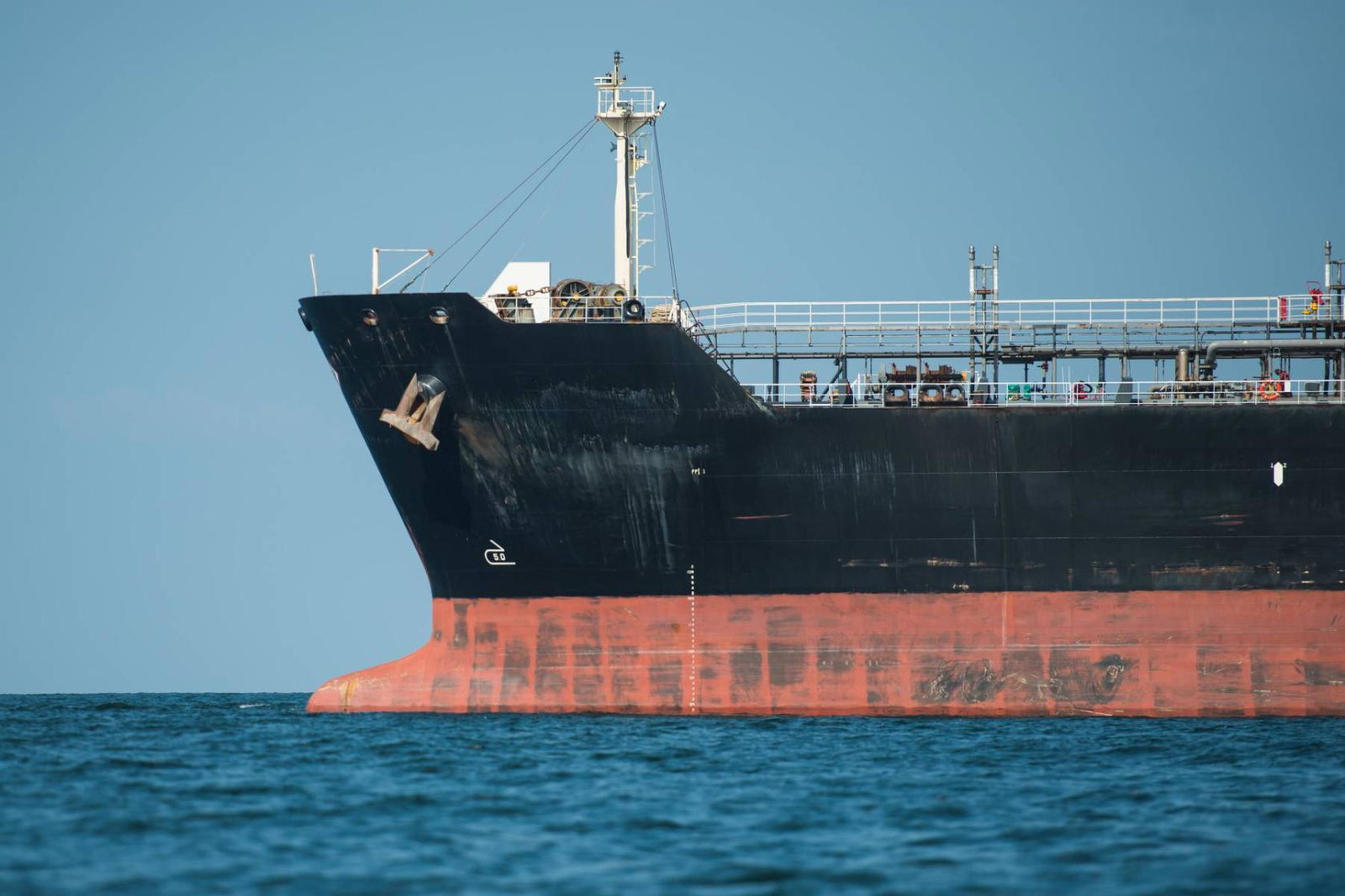 Oil tanker in the Strait of Hormuz