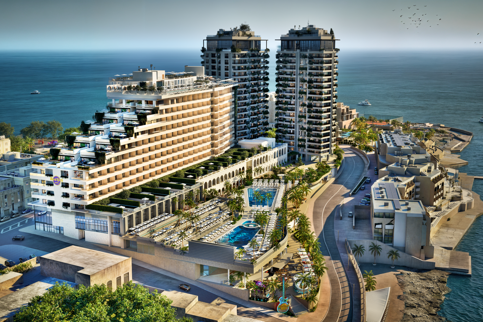 Hard Rock Hotel Malta Aerial View 