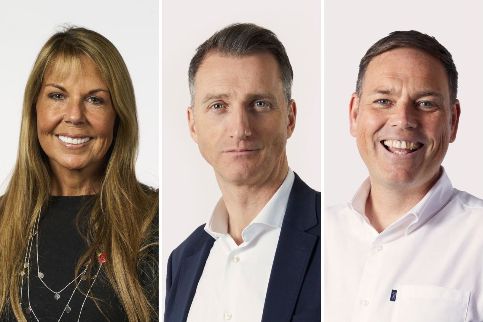 Travel Counsellors' Kirsten Hughes, Jim Eastwood and Matt Harding