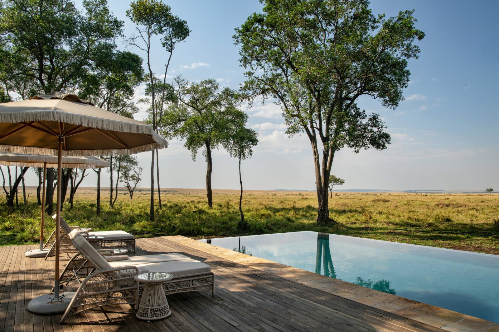 Unobstructed views across Kenya's Masai Mara from Paradise Plains.