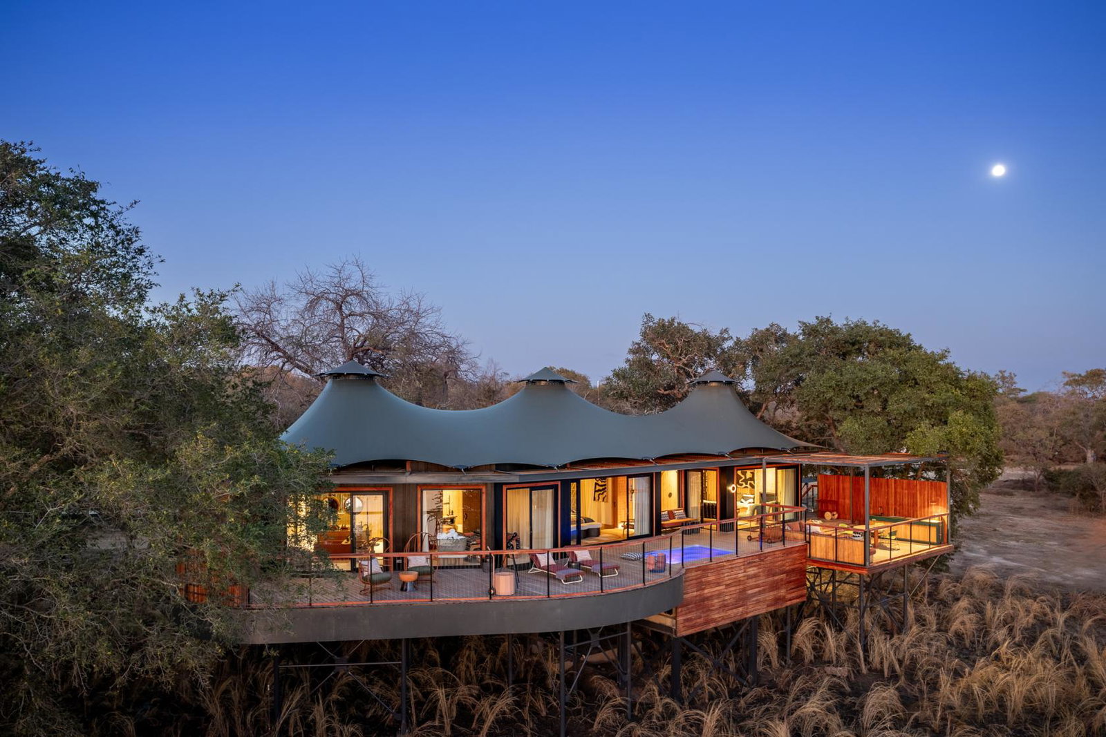 Anantara Tented Camp Kafue River Villa Exterior