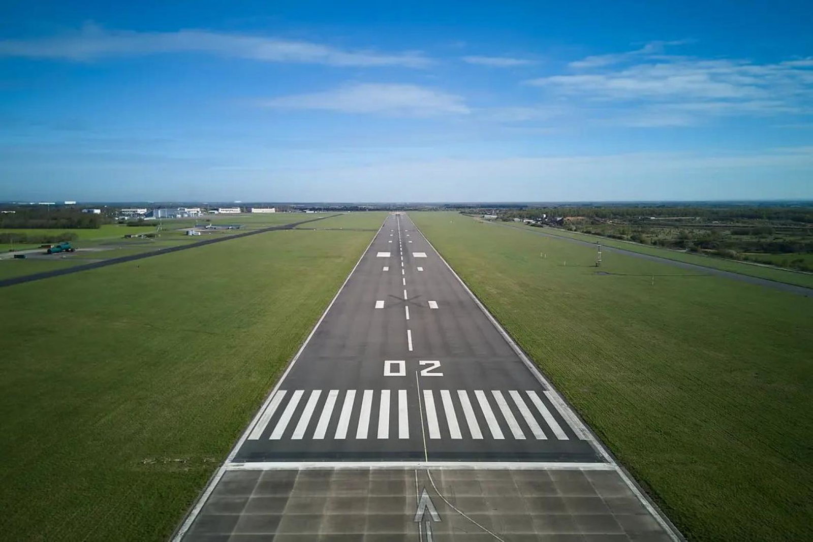 The runway at Doncaster Sheffield airport