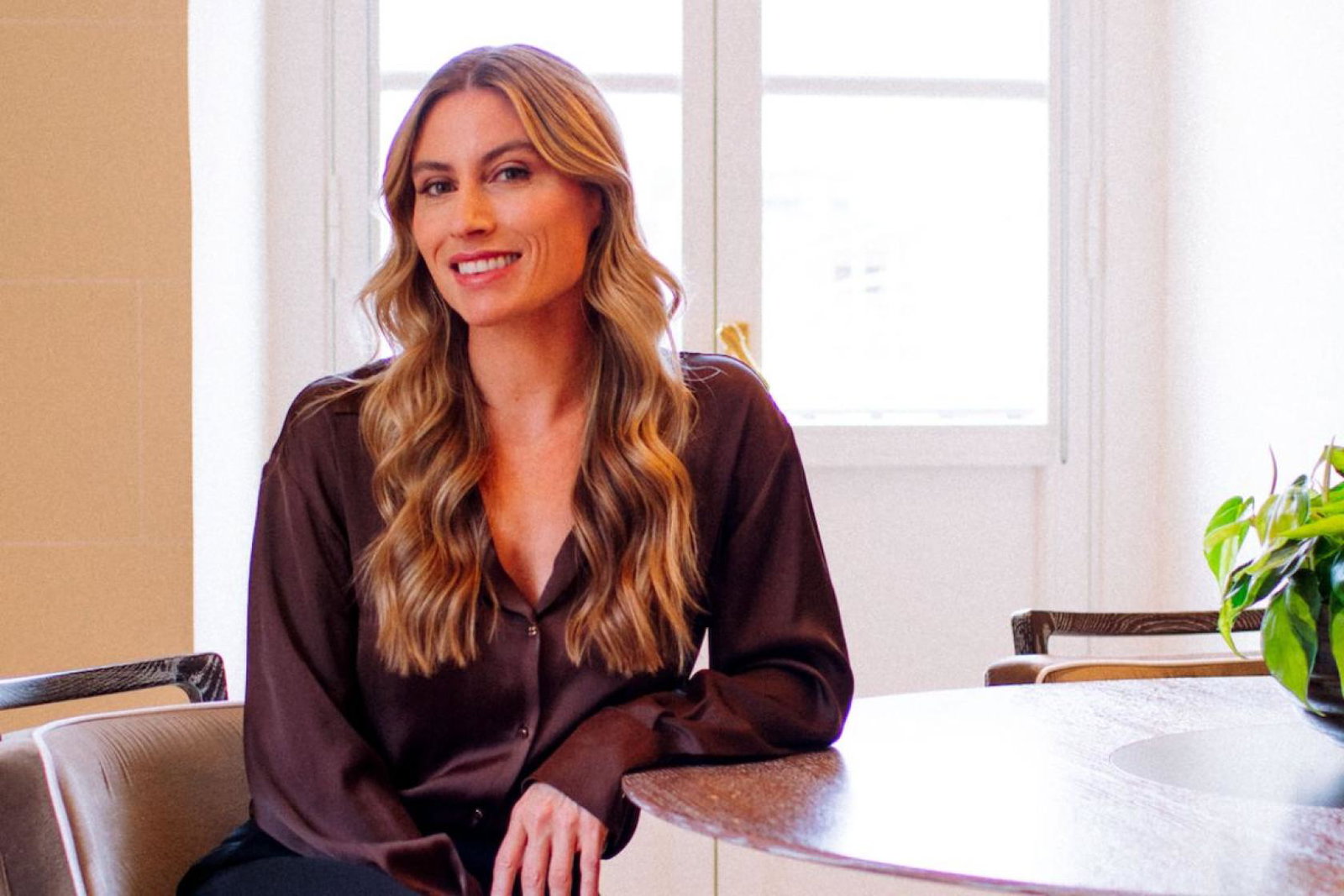 Professional shot of woman with fair hair smiling