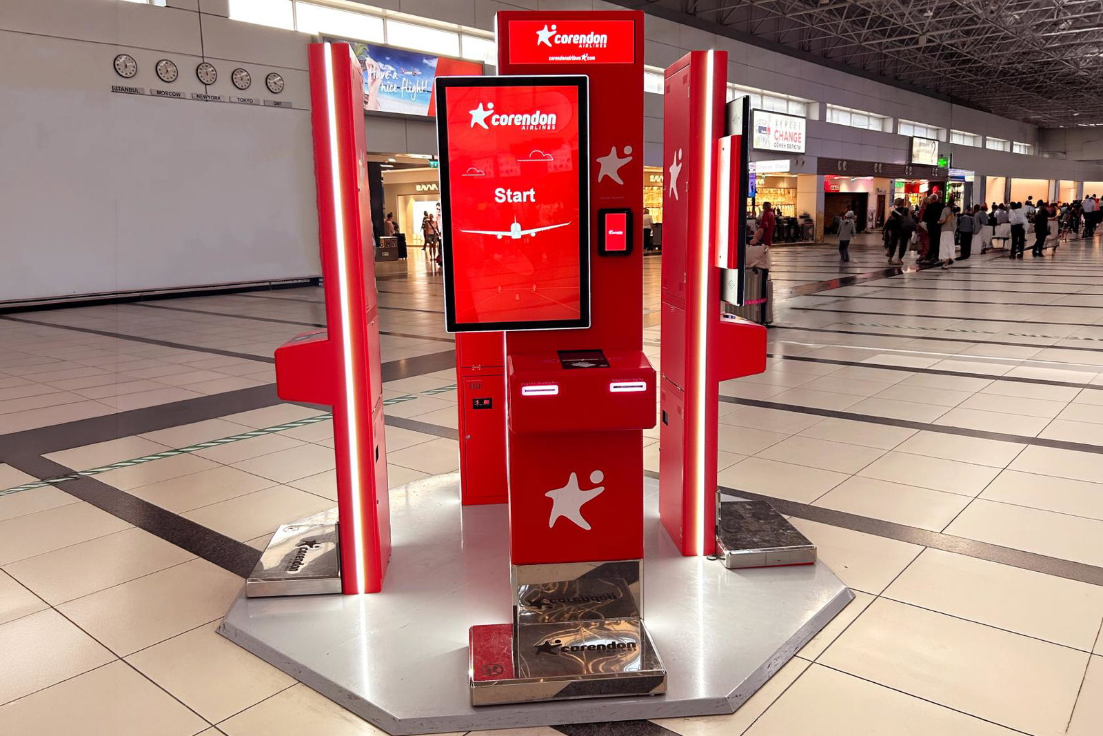 Corendon Airlines self-check in kiosk