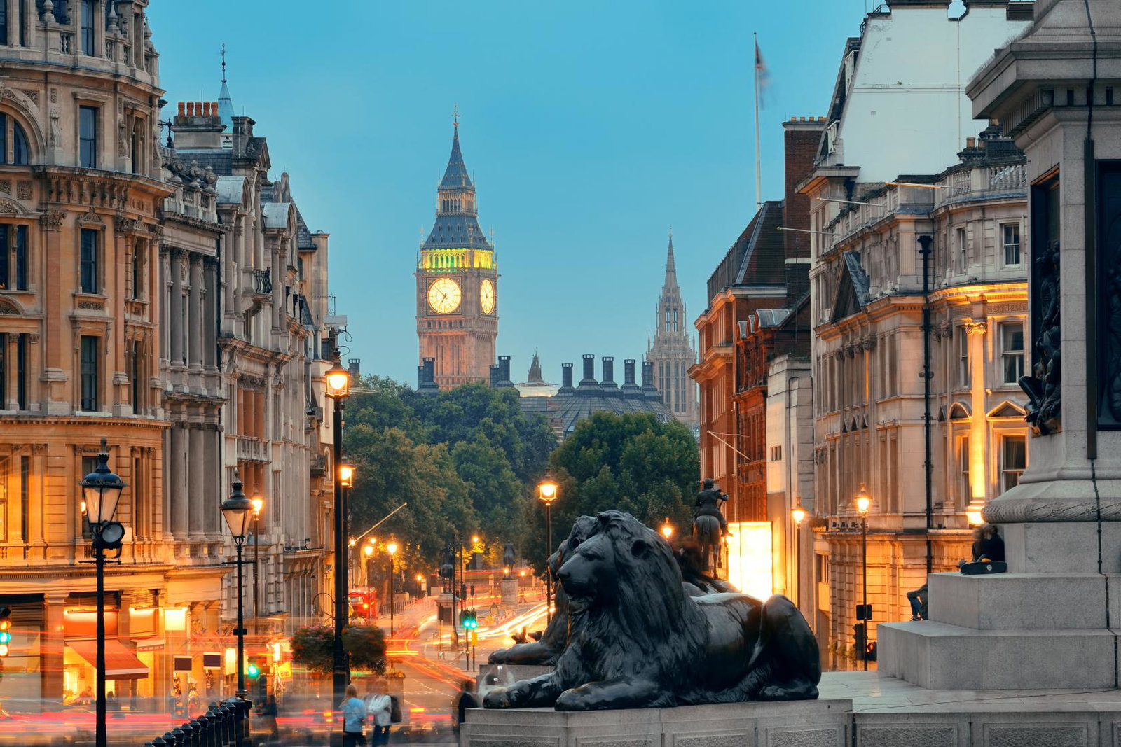Trafalgar Square in London