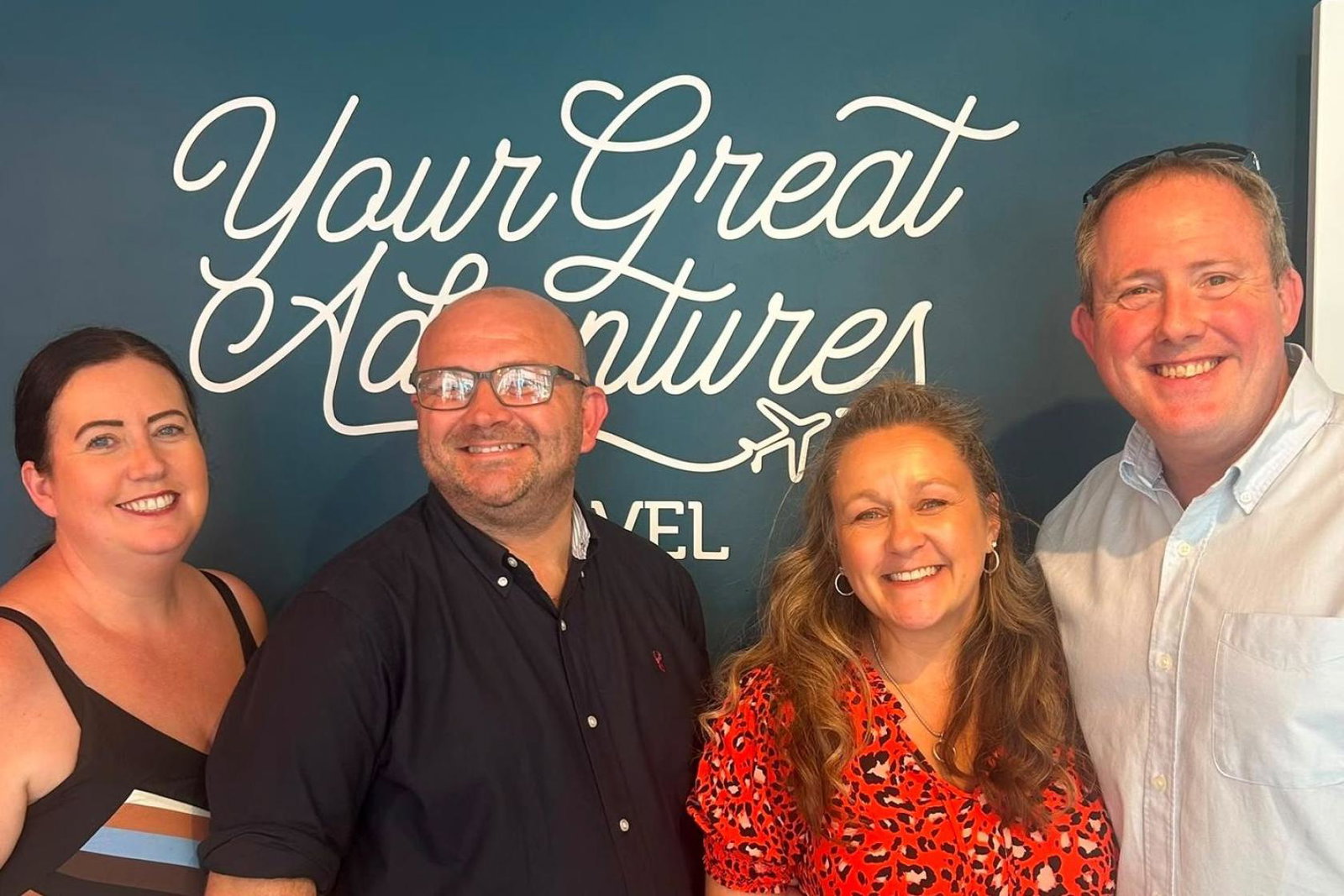 Your Great Adventures Danielle Walters (Explorer Travel), Lewis Miller, Katy Docherty (Explorer Travel), and Andy Holbrook