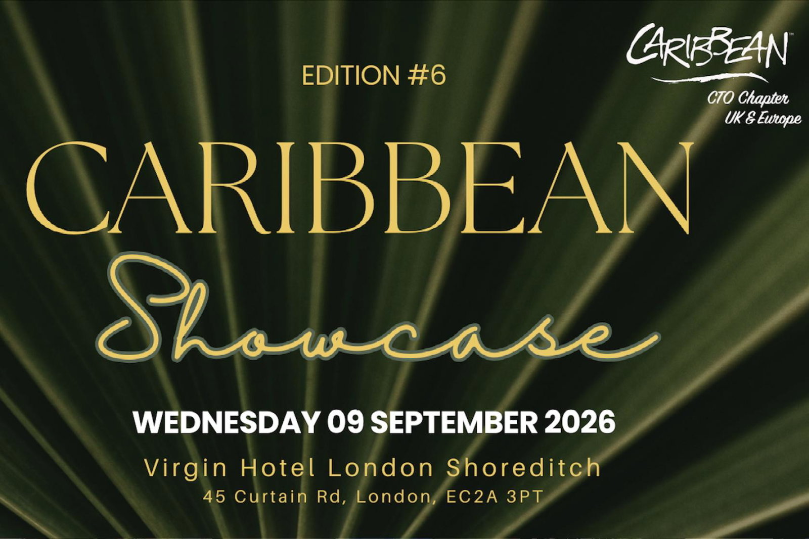 The CTO's Caribbean Showcase takes place on 9 September, 2026