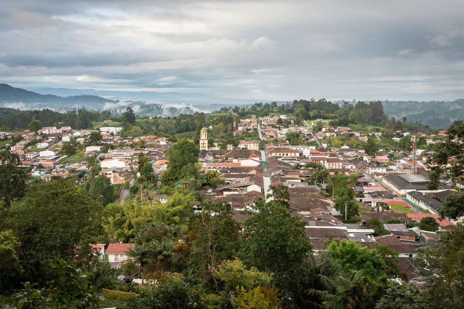 The view over Colombia's Salento