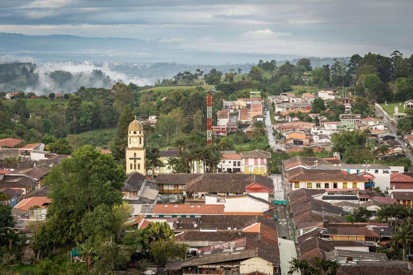 View of Salento town, Colombia