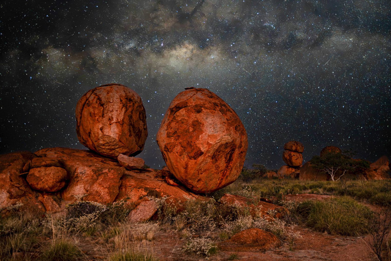 The Milky Way over Karlu Karlu Conservation Reserve