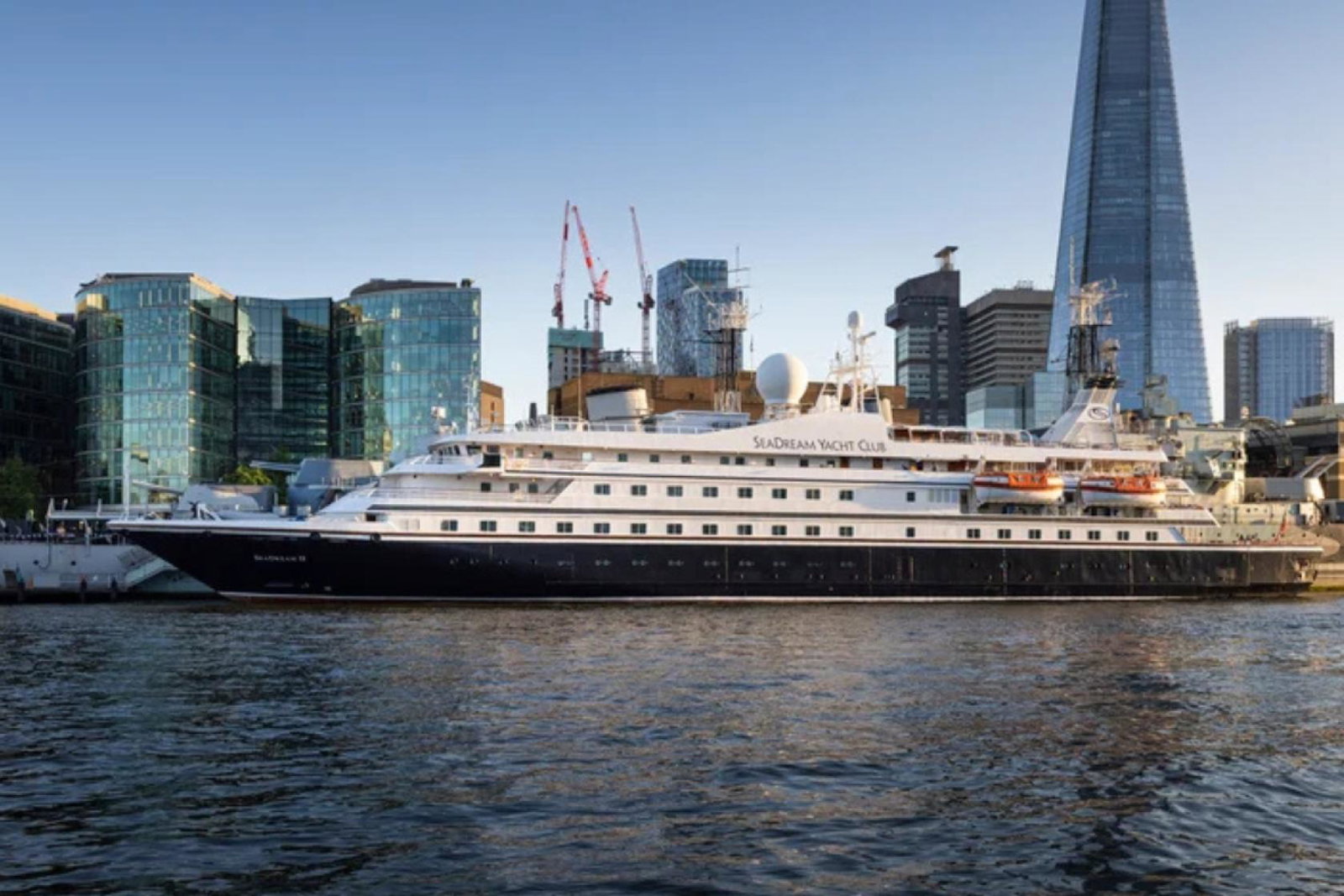 SeaDream II docked in London last year