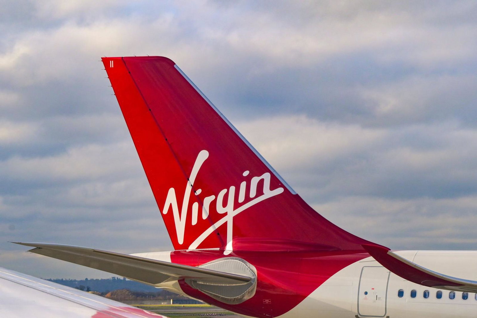 A Virgin Atlantic tailfin