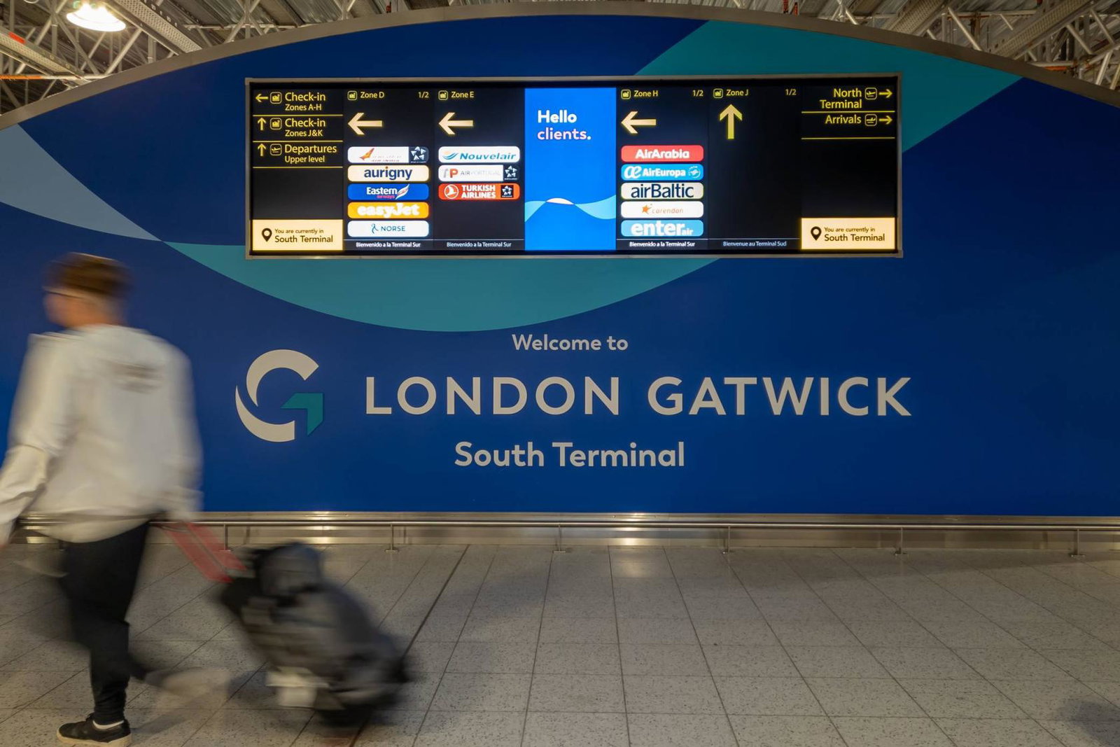 Gatwick airport interiors